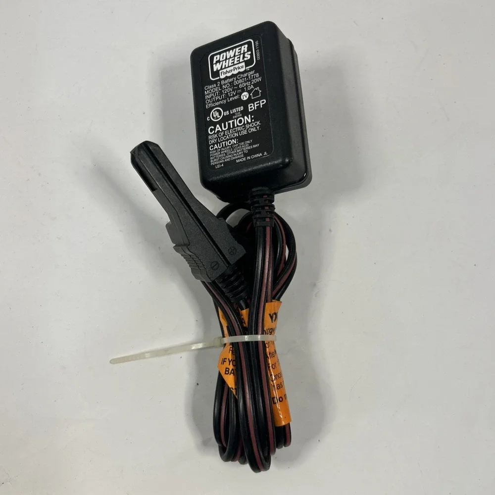 Power Wheels 00801-1778 Fisher Price 12V 1 amp Charger For grey Battery cube